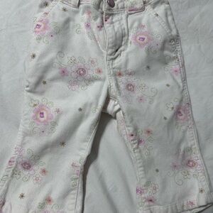 Carter's Kids Floral Jeans in Pink and Cream